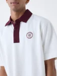 Studiofit White Relaxed-Fit Polo T-Shirt