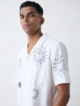 ETA White Sun Detailed Relaxed-Fit Cotton Shirt