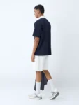 Studiofit Navy Relaxed-Fit Cotton-Blend Polo T-Shirt